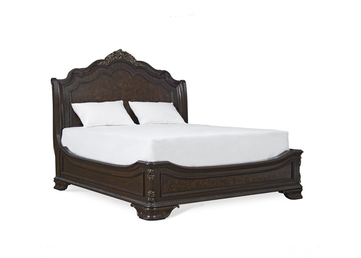 拉罗榭尔雕花雪橇床